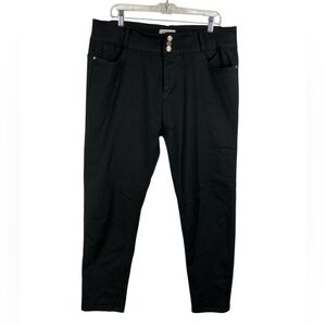 Red Bottoms Black Ankle Pants Plus Size 22